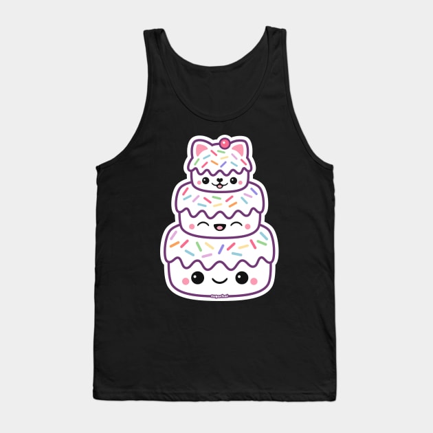 Kitty Cat Cake Tank Top by sugarhai